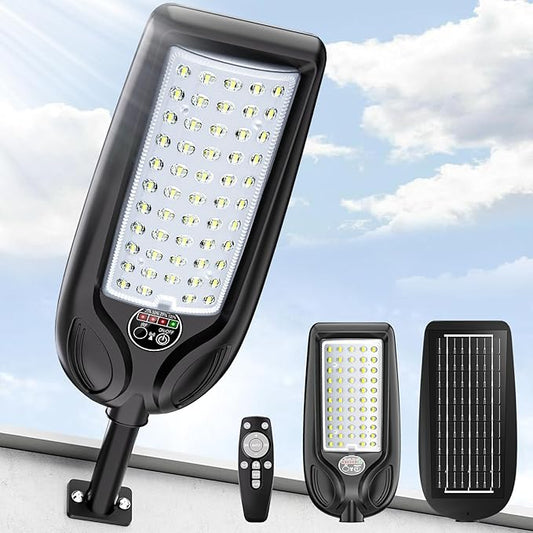 Farolas solares impermeables para exteriores, 30000 lúmenes