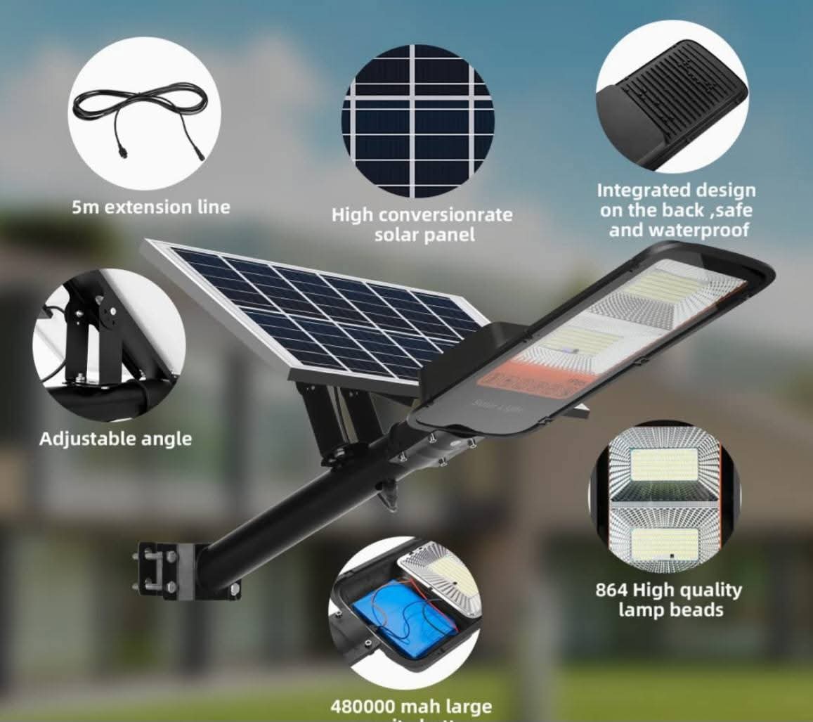 Foco Solar Comercial 2,000 Watts