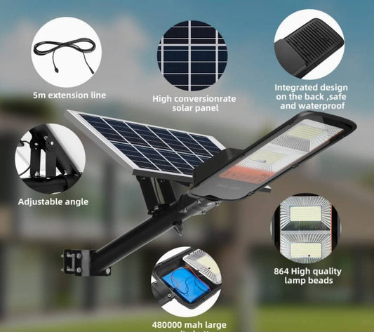 Foco Solar Comercial 2,000 Watts